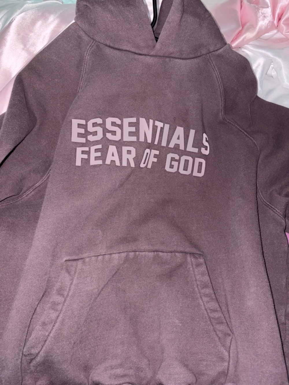 Fear of God ESSENTIALS Dusty Mauve Pullover Hoodie